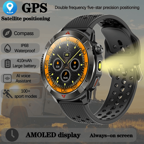 GPS ساعة ذكية للرجال 1.43 بوصة 466*466 AMOLED دائم...