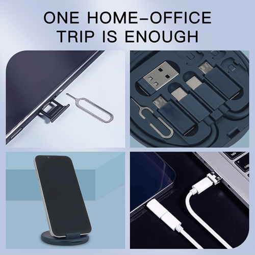 طقم كابل محول شحن USB متعدد 60 وات، طقم تحويل USB...