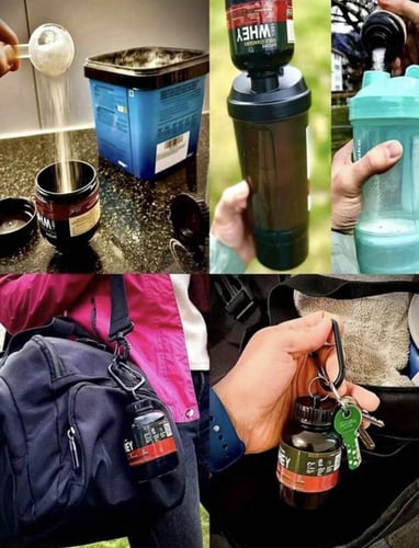 تعليقة علبة بروتين