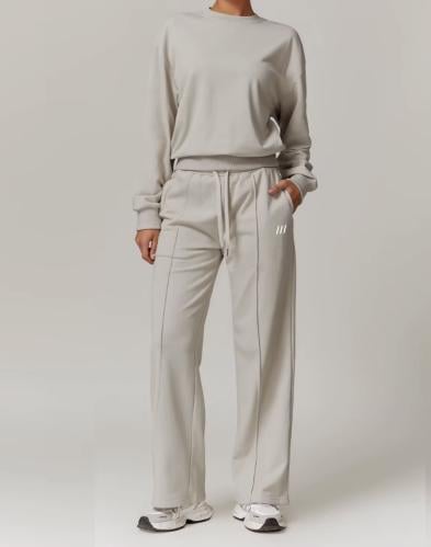 بنطال رياضي بيج واسع Vanilla cream