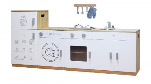 المطبخ المتكامل الأبيض 4 قطع مع الإكسسوارات