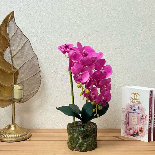 مركن ورد صناعي فوشيا