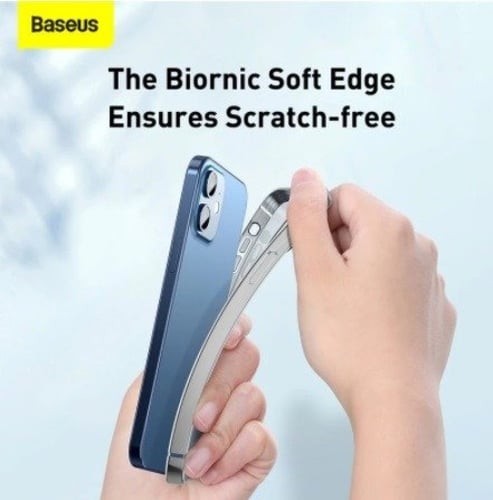 كفر ايفون 12 شفاف من بيسوس Baseus case for iPhone