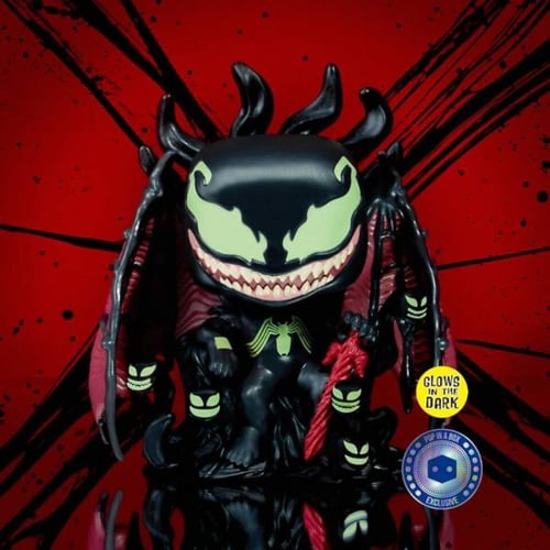 Funko Pop! Deluxe: Venom on Throne - Glow in The D...