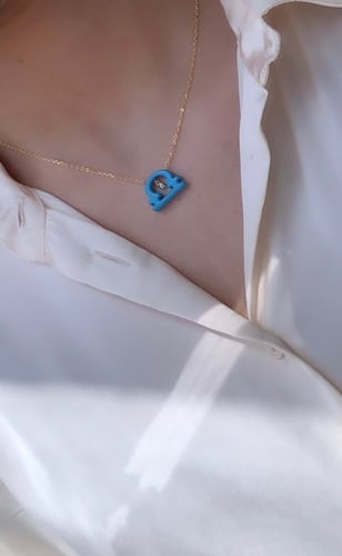 سلسال الابراج فضة مطلية بالذهب