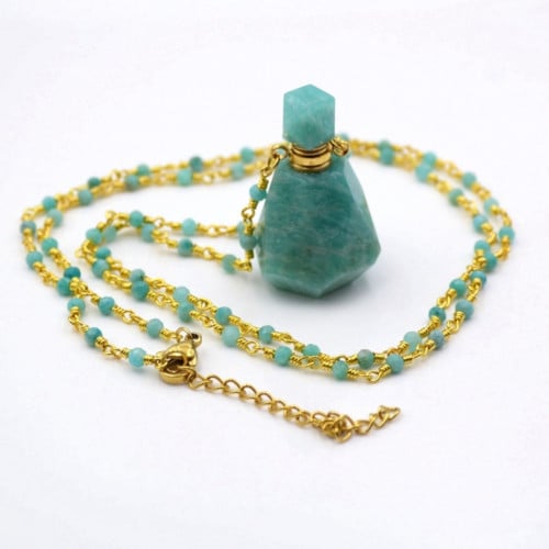 عقد التولة حجر Amazonite