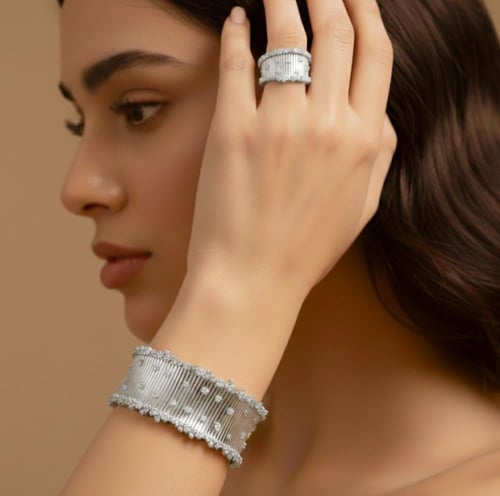 طقم بناجر تول مطرز