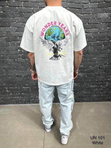 تيشيرت اوفرسايز أبيض بطباعه من الخلف WONDER YEARS