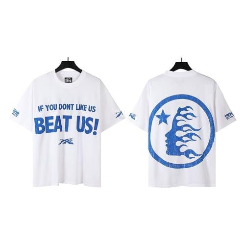 تيشيرت هيلساتر أبيض بعباره من الامام " IF YOU DONT...