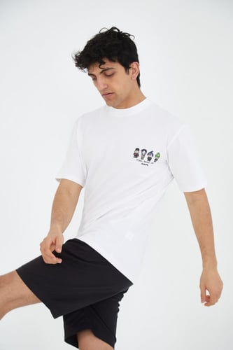 تيشيرت PIXEL PAINT ING ANIHAL أبيض