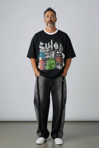 تيشيرت قطني اوفر سايز برسومات