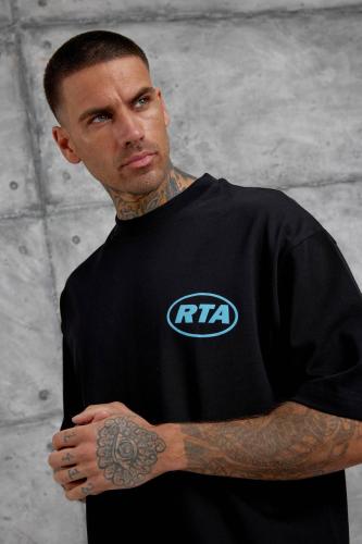 تيشرت قطني اوفر سايز اسود