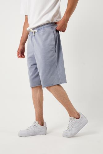 شورت قطني موفي تحت الركبة بأطراف مقطعه