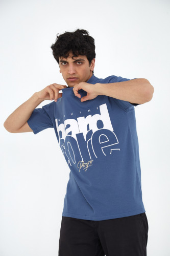 تيشيرت HARD WORK أزرق