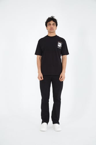 تيشيرت BEEFFINDER اوفر سايز أسود