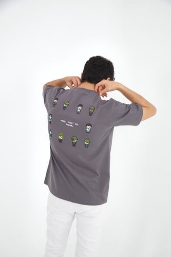 تيشيرت بطباعة PIXEL PAINTING ANHAL فيراني