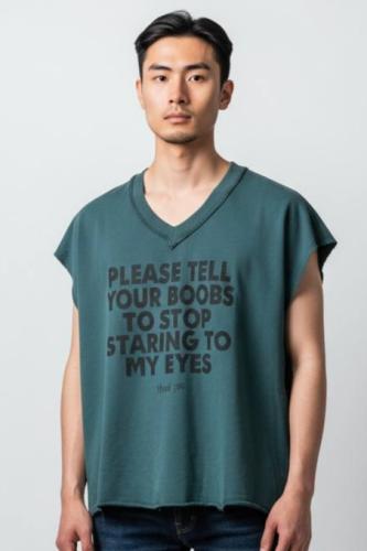 تيشيرت قطني كت بوكس لون تركواز