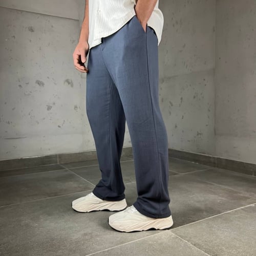 بنطلون كتان أوفر سايز