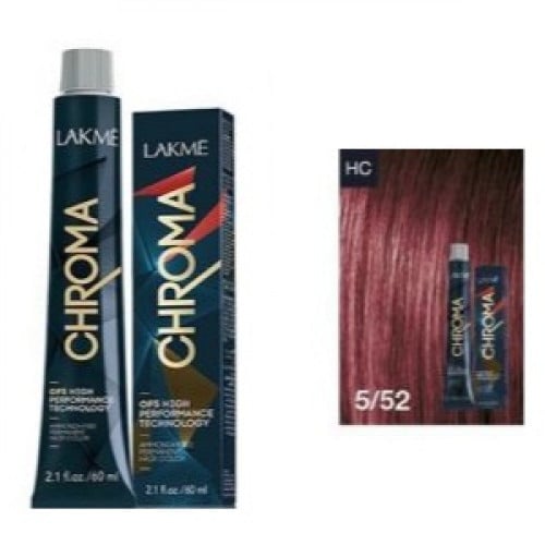 لاكمي صبغة كروما بدون امونيا شعربني فاتح موجنه بنف...