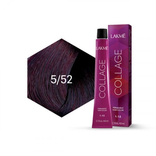 لاكمي صبغة كولاج بني فاتح موجنة بنفسجي رقم 5/52