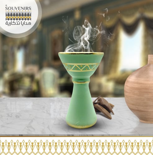 مبخر تراثي - بنقش القط العسيري