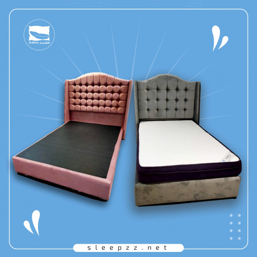 سرير ديكور كامل (جوانب + استيل )