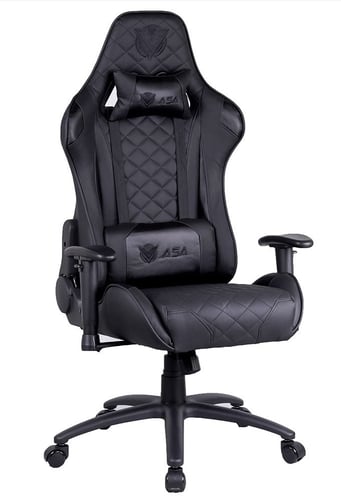 كرسي مكتب للالعاب دايموند من ASA لون أسود