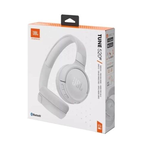 سماعة JBL Tune 520BT أبيض