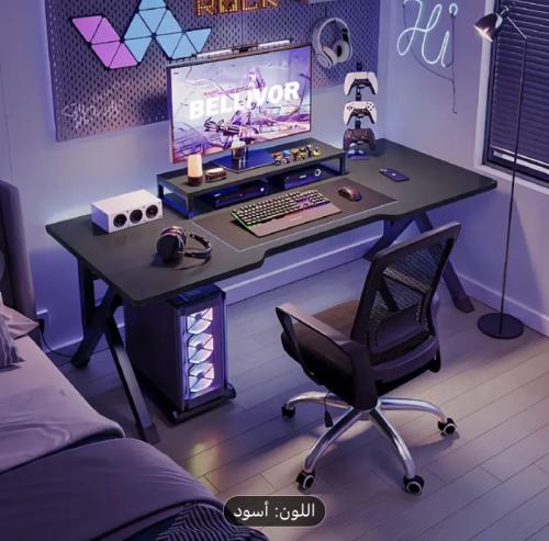 طاولة قيمينق اسود GAMING 120 العرض