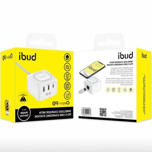 Budi Wireless Charger Multi 3 Ports Charge Station