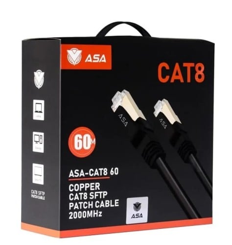 سلك نت CAT 8 الطول 60 متر