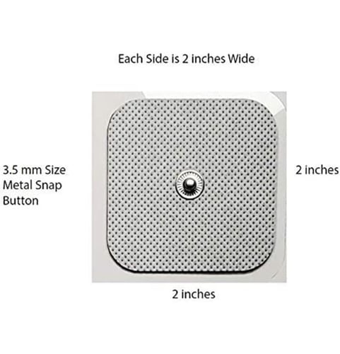 وسادات الأقطاب الكهربائية 4 قطع - 2 × 2 إنش