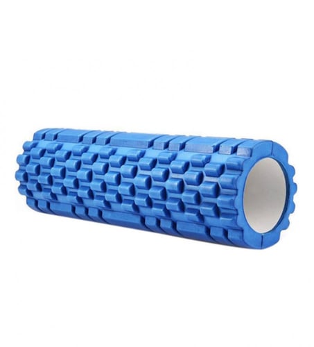 اسطوانة فوم رولر لتدليك الظهر ازرق