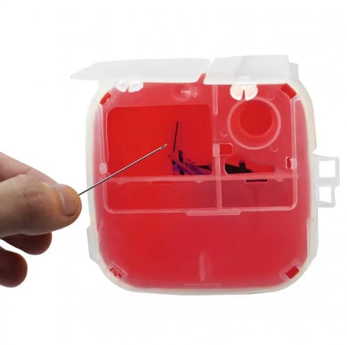 حاوية طبية للإبر الجافة | 1L Medical Trash