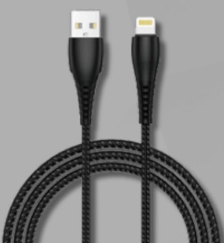 كيبل مدخل Lightning قماش مقاوم للقطع من شركة Tikna...