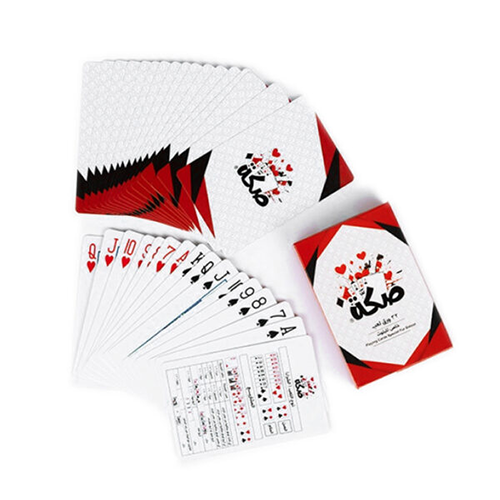 ورق لعب بلوت أصلي 32 ورقة من صكة, الاحمر