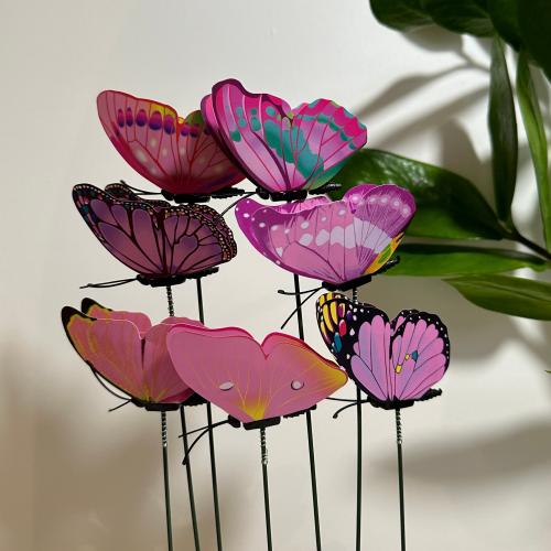 فراشة وردي بطبقتين شكل عشوائي