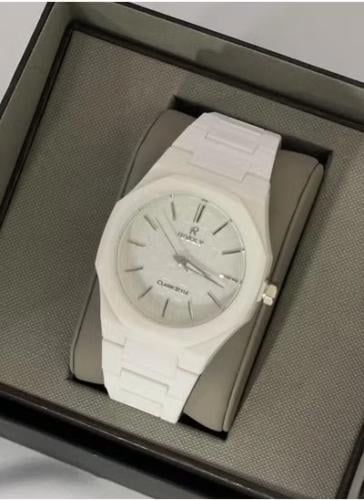 ساعة رجالية عصرية من الالياف الكربونية ضد الماء مك...