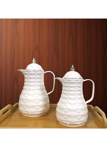 طقم ترمس شاي وقهوة لون تيراميسو جذاب بتصميم أنيق 1...