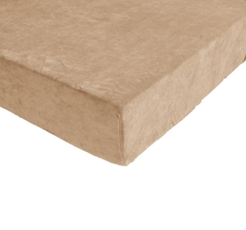 طقم لحاف شتوي فانيلا مخمل ٦ قطع مقاس مزدوج – بيج ف...