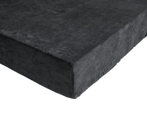 طقم لحاف شتوي فانيلا مخمل ٦ قطع مقاس مزدوج – أسود