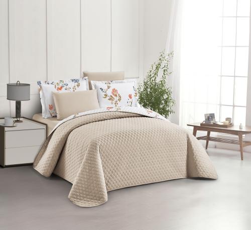 طقم مفرش فاخر ٦و٤ قطع, مقاس مزدوج ومفرد