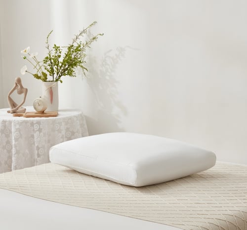 مجموعة مخدات اوفال فائقة النعومة للنوم قماش 100% ق...