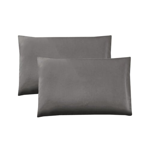 طقم لحاف الفندقى ٤ قطع مقاس مفرد – رمادي غامق