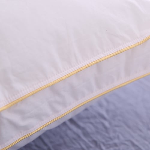 مخدة فائقة النعومة مع جوانب مغلقة ذهبية - المقاس:...