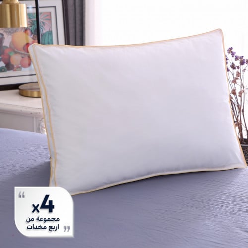 مجموعة المخدات فائقة النعومة مع جوانب مغلقة ذهبية...