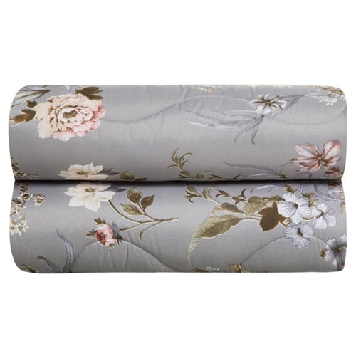 طقم لحاف مشجر مزدوج مكون ٦ قطع، مقاس مزدوج – رمادي...