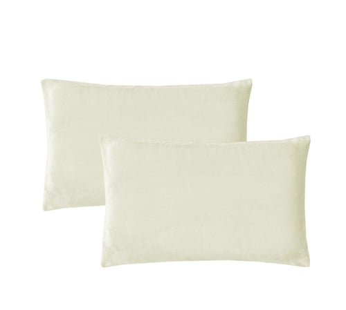 طقم لحاف شتوي فانيلا مخمل ٦ قطع مقاس مزدوج –كريمي