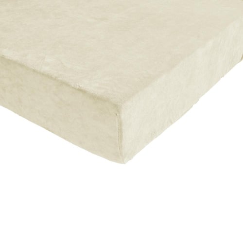 طقم لحاف شتوي فانيلا مخمل ٦ قطع مقاس مزدوج – كريمي