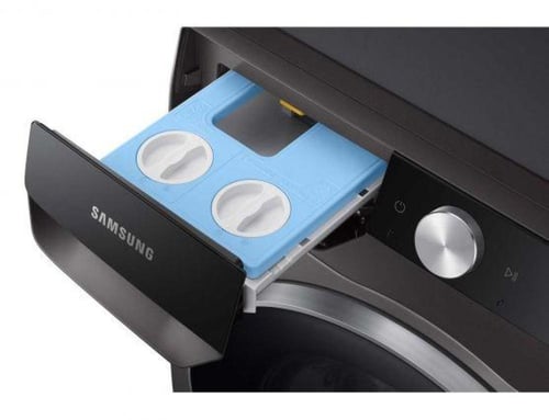 غسالة سامسونج ونشافة تعبئة أمامية سعة 12 كغ للغسيل...